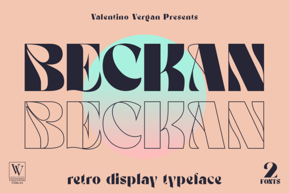 Beckan: A Retro Art Nouveau Display Font That Earns Its Place
