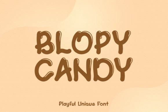 Blopy Candy: A Playful Display Font for Web Designers