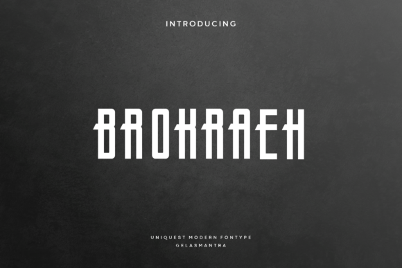 Brokraeh: A Bold Display Font That Commands Attention Online
