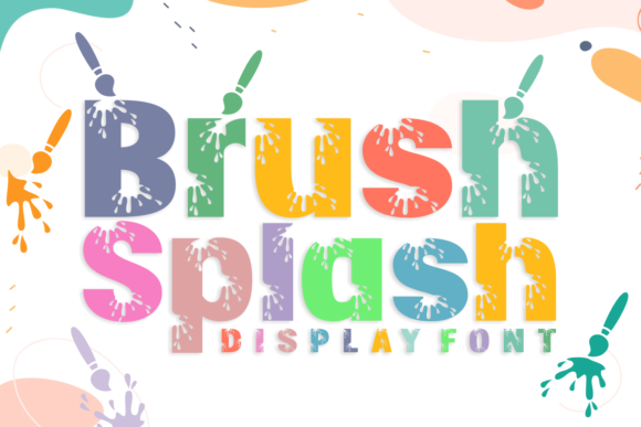 Brush Splash: A Playful Display Font for Creative Digital Brands