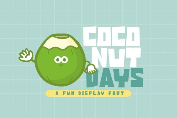 Coconut Days: A Playful Display Font That Lifts Your Brand