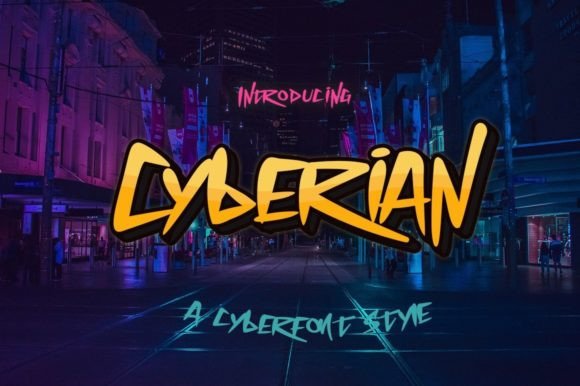 Cyberian: A Bold Display Font for Modern Digital Brands