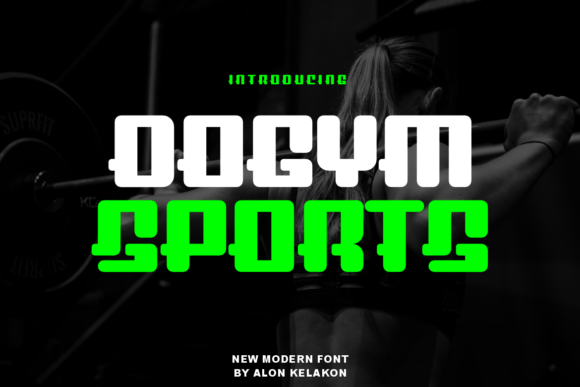 Dogym Sports: A Modern Display Font for Digital Branding