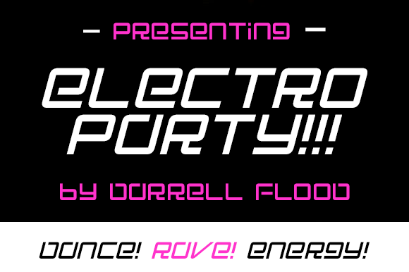 Electro Party: A Neon Display Font That Pops—Thoughtfully