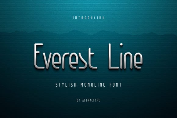 Everest Line: A Display Font That Makes Your Headlines Instantly Clear