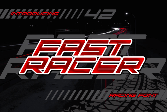 Fast Racer: A Bold Display Font for Editorial Impact