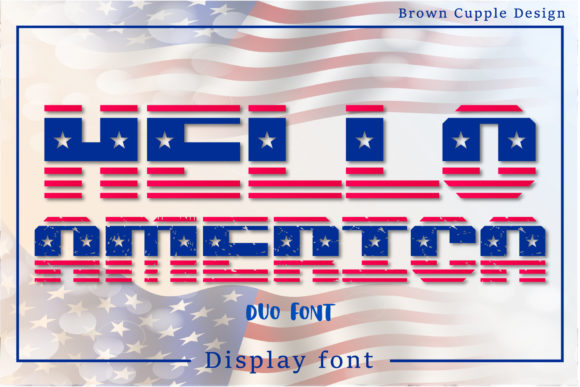 Hello America: A Bold Display Font for Digital Branding