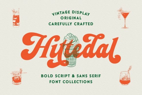 Hittedal: A Bold Retro Display Font for Modern Web Design