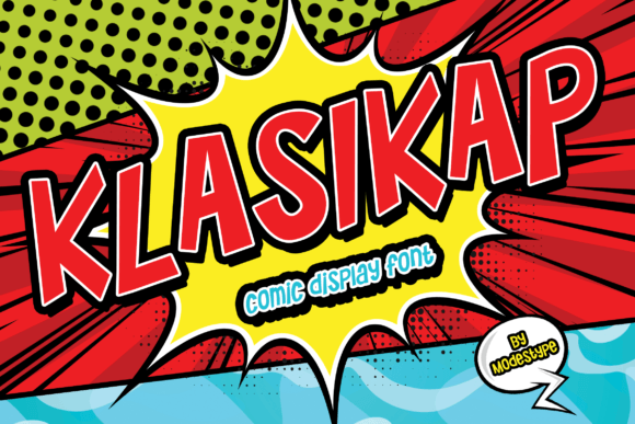 Klasikap: A Bold Comic Display Font for Handmade Creators