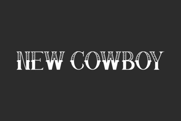 New Cowboy Display Font for Handmade Charm