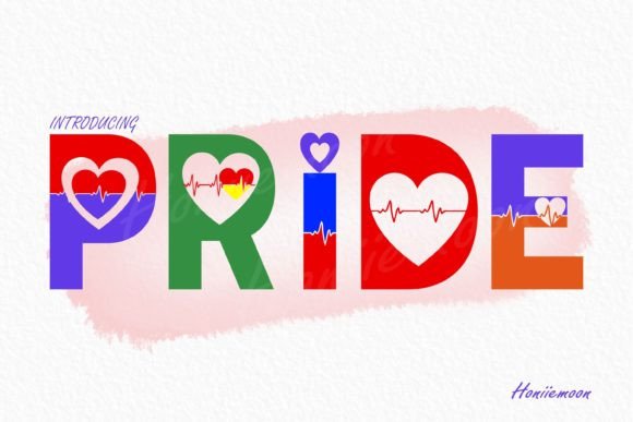 Pride Display Font for Editorial Design