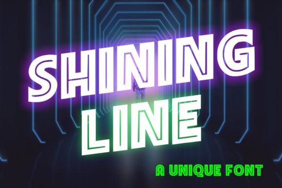 Shining Line: A Display Font That Carries Light, Not Weight