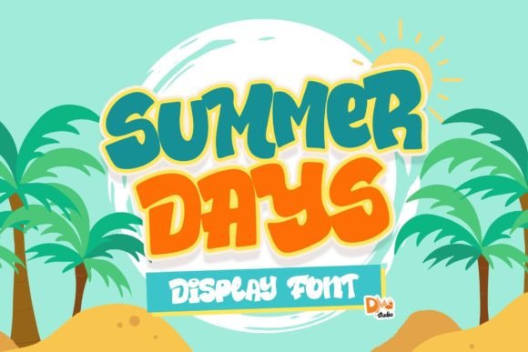 Summer Days: A Playful Display Font for Joyful Brand Identities