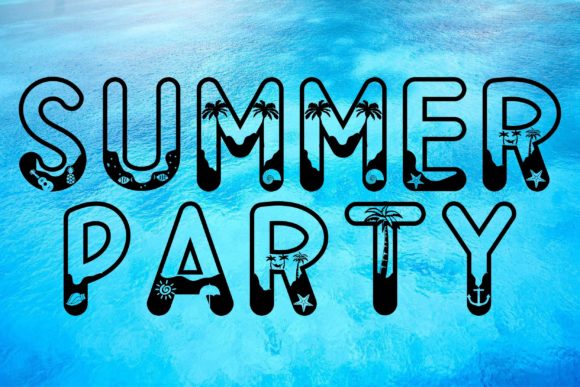 Summer Party: A Bright Display Font for Editorial Energy