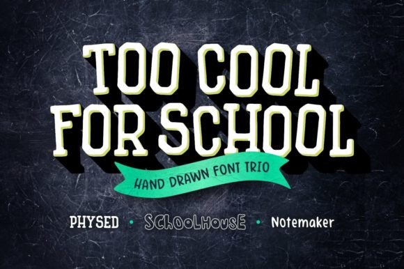 Too Cool for School Trio: A Display Font That Feels Like a Thoughtful Editorial Choice