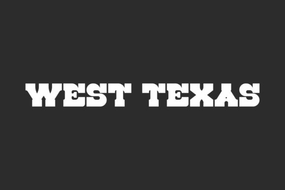 West Texas Font: Bold Display Typography for Digital Branding
