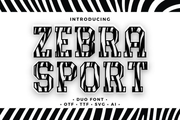 Zebra Sport: A Display Font That Makes Your Brand Instantly Memorable